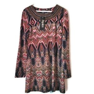 Papillon sweater dress, size M, pink/navy